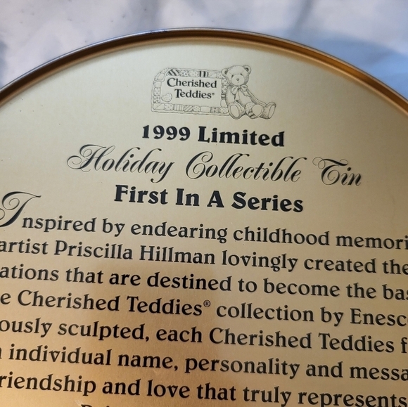 Vintage Limited Edition Enesco Corp 1999 Rodney Reindeer tin - Picture 10 of 16